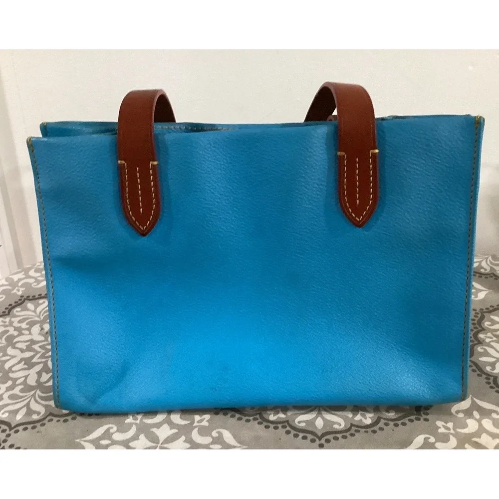 Dooney and Bourke Blue  Pebble Grain Leather Handbag